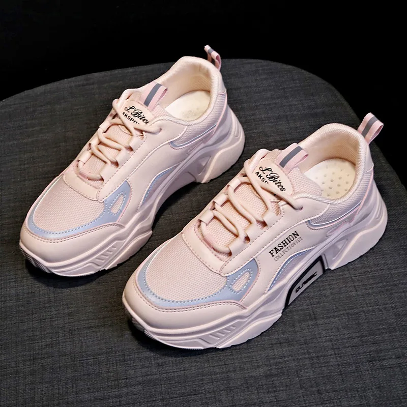 Women Platform Sneakers Chunky Woman Casual Shoes Female Sports Mesh Lace Up Vulcanized Shoes, Khaki,blue,purple,and black
Women Platform Sneakers Chunky Woman Casual Shoes Female Sports Mesh Lace Up Vulcanized Shoes, Khaki,blue,purple,and black