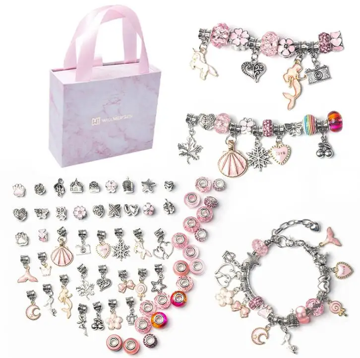 2021 new Pink Bracelet Making Kit for Girls Jewelry Charms Bracelets for DIY Craft Jewelry Gift for Adults and Kids
2021 new Pink Bracelet Making Kit for Girls Jewelry Charms Bracelets for DIY Craft Jewelry Gift for Adults and Kids