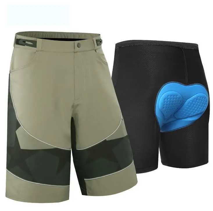 Factory wholesale padded men's mountain bike shorts quick dry cycling shorts plus size outdoor MTB shorts silicone gel padded, Black/khaki/gray
Factory wholesale padded men's mountain bike shorts quick dry cycling shorts plus size outdoor MTB shorts silicone gel padded, Black/khaki/gray