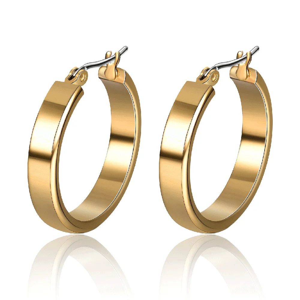 Wholesale New Trendy Big hoop Earrings Women Stainless Steel Gold Color Circle Round Earring Female Accessories Jewelry
Wholesale New Trendy Big hoop Earrings Women Stainless Steel Gold Color Circle Round Earring Female Accessories Jewelry