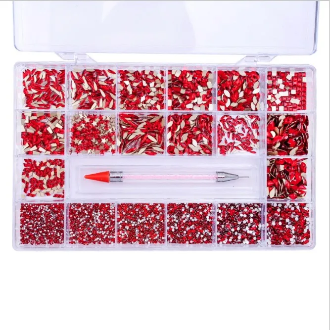 Amazon Hot 21 Grid Nail Crystal Jewelry Decoration DIY Bulk Wholesale Rhinestone Set Nail Art Gem Charms Decorations Supplier
Amazon Hot 21 Grid Nail Crystal Jewelry Decoration DIY Bulk Wholesale Rhinestone Set Nail Art Gem Charms Decorations Supplier