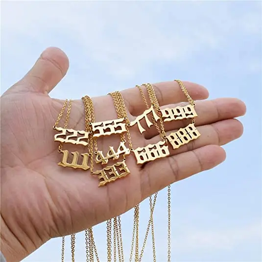 2021 Hot Sale Gold Plated Chain Necklace Numerology Jewelry Angel Lucky Number Necklace for Women, Gold ,silver
2021 Hot Sale Gold Plated Chain Necklace Numerology Jewelry Angel Lucky Number Necklace for Women, Gold ,silver