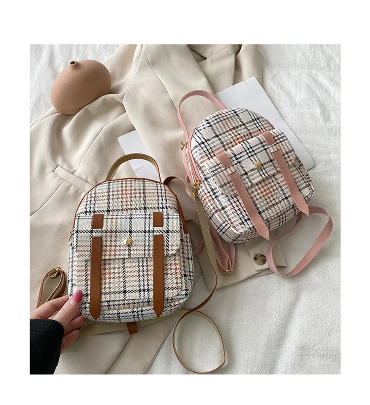 2021 New Trend Plaid Backpack Cute Portable Girl Mini Shoulder Bag Colorful Small Purse Handbag For Women
2021 New Trend Plaid Backpack Cute Portable Girl Mini Shoulder Bag Colorful Small Purse Handbag For Women