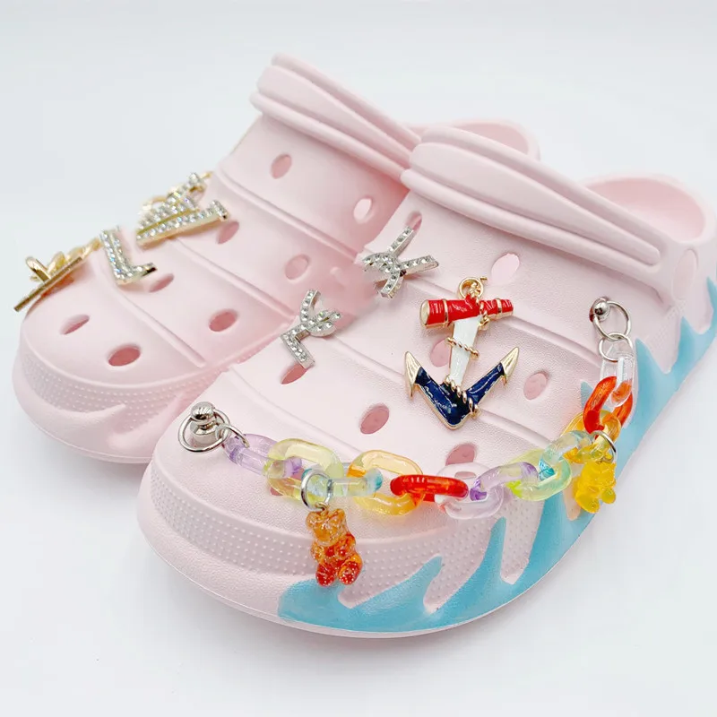 New Arrival hotsale Custom Designer Croc Chain for Clog accessories Shoe Decoration Women
New Arrival hotsale Custom Designer Croc Chain for Clog accessories Shoe Decoration Women