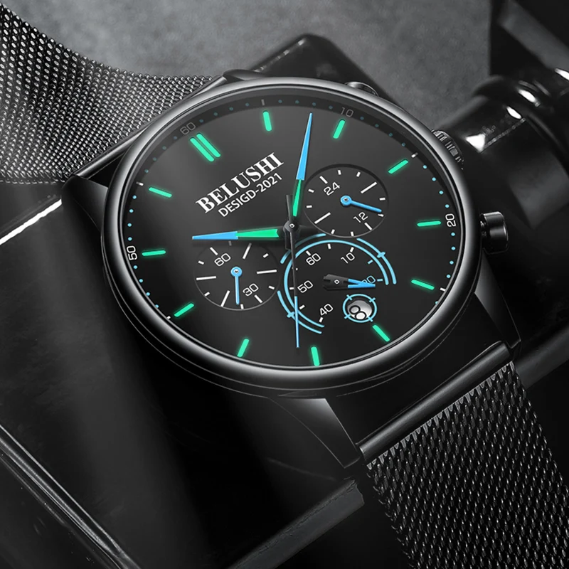 BELUSHI 2021 New Fashion Mens Watches Top Luxury Brand Sport Quartz Luminous Waterproof Chronograph Wristwatch Mens Watches 569
BELUSHI 2021 New Fashion Mens Watches Top Luxury Brand Sport Quartz Luminous Waterproof Chronograph Wristwatch Mens Watches 569