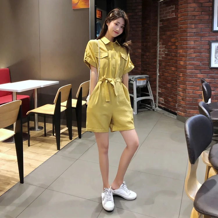 Latest Fashion Summer Casual Solid Color High Waist One Piece Shorts Jumpsuits Women
Latest Fashion Summer Casual Solid Color High Waist One Piece Shorts Jumpsuits Women