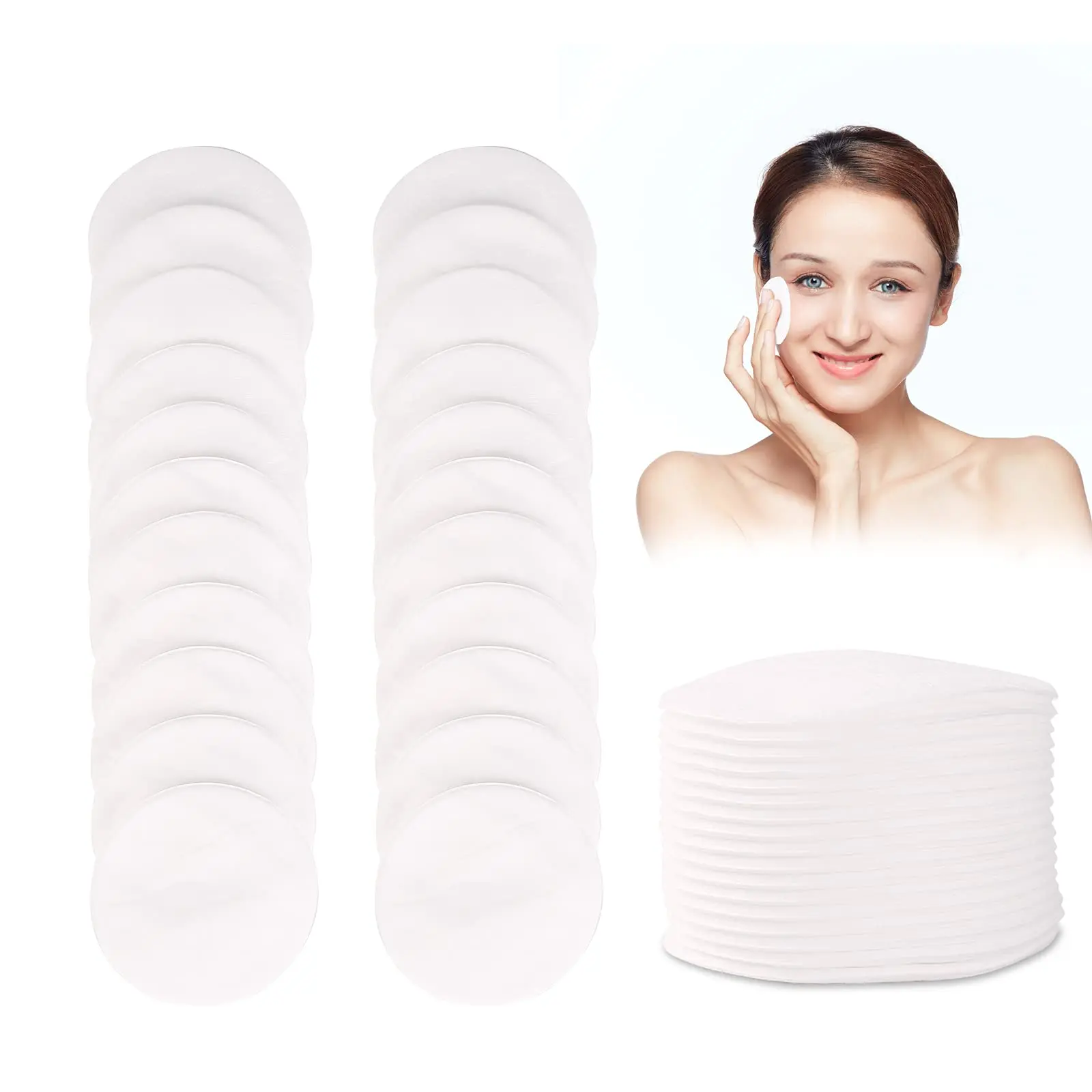 80Cout Soft Rounds Bamboo Cotton Face Cleansing Wipes Girls Reusable Makeup Remover Pads Cosmetics Eye Silikon Pads
80Cout Soft Rounds Bamboo Cotton Face Cleansing Wipes Girls Reusable Makeup Remover Pads Cosmetics Eye Silikon Pads