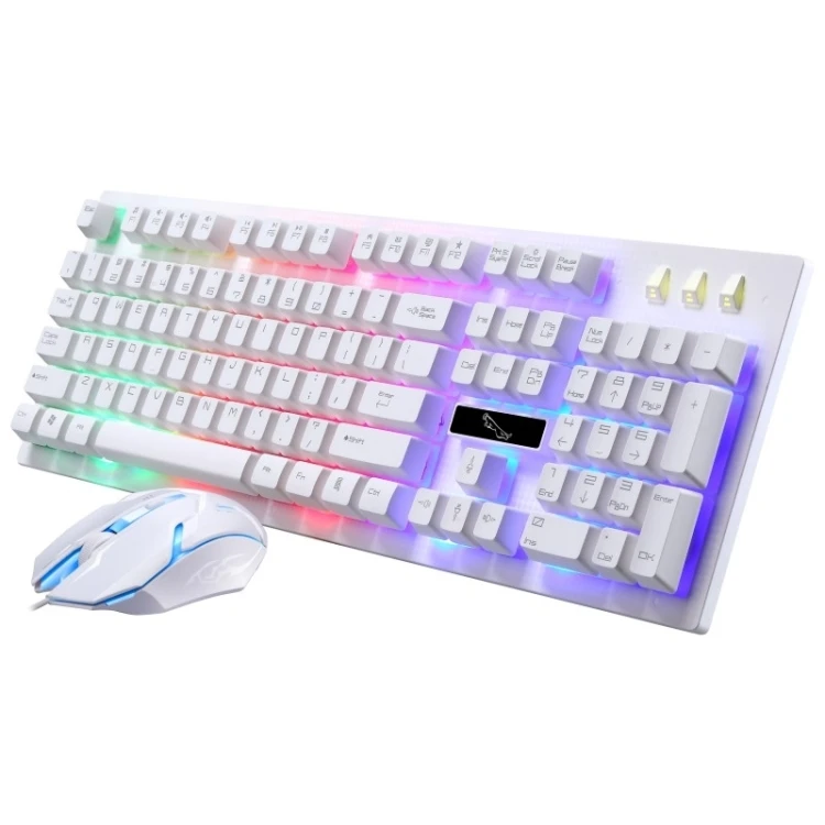 

Dropshipping ZGB G20 1600 DPI Professional Wired RGB Backlight Mechanical Feel Suspension Keyboard + Optical Mouse Kit