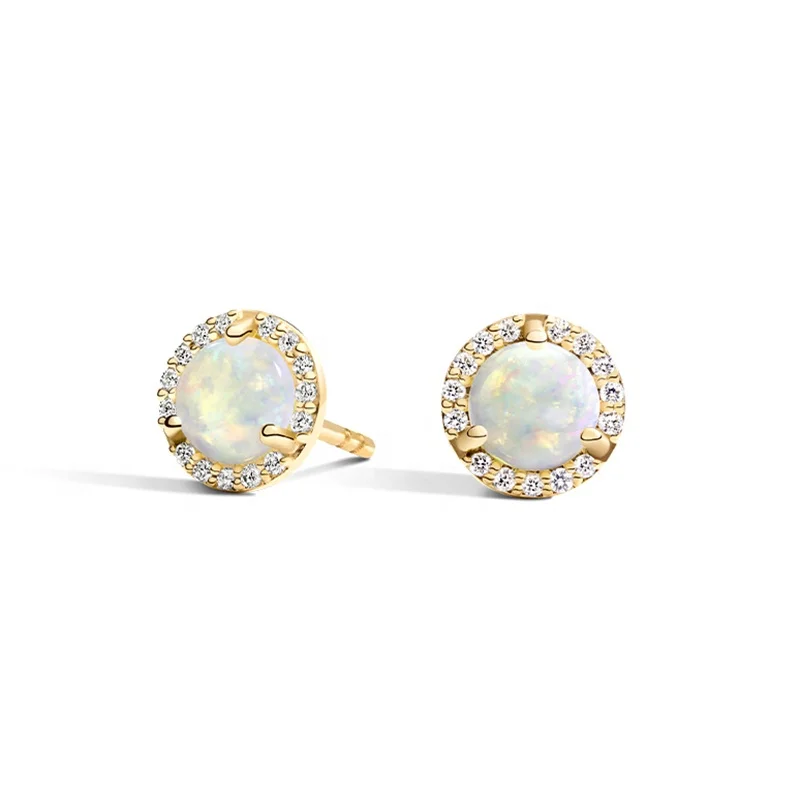 Milskye exquisite halo diamonds 925 sterling silver opal stud earrings women accessories
Milskye exquisite halo diamonds 925 sterling silver opal stud earrings women accessories