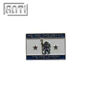 Square hard enamel printing lapel pins badges