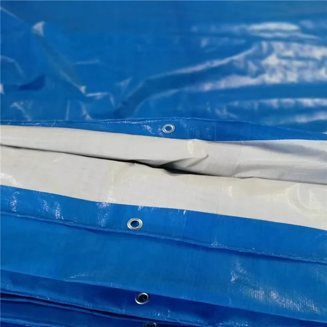 PE hay Tarps cover tent fabric with rubber waterproof grommet
