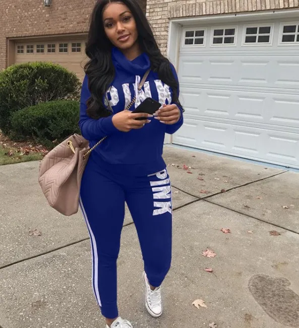 wholesale casual set long trousers & long sleeve top printed letter pink plus size two piece set women clothing
wholesale casual set long trousers & long sleeve top printed letter pink plus size two piece set women clothing