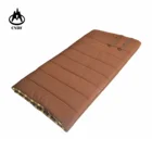 double layer desert travelling cotton canvas sleeping bag, khaki warm cheap high quality , hunting, water resistant