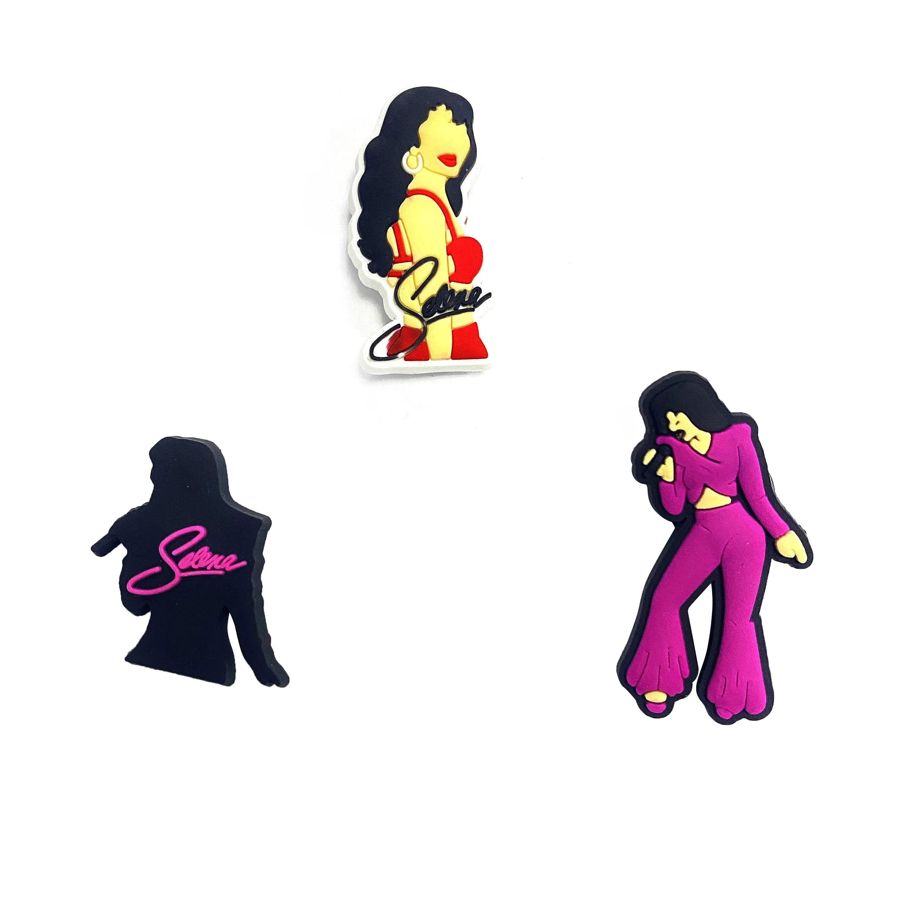 Selena soft PVC shoe charms Serena promotional shoes decoration charms for clog charm
Selena soft PVC shoe charms Serena promotional shoes decoration charms for clog charm