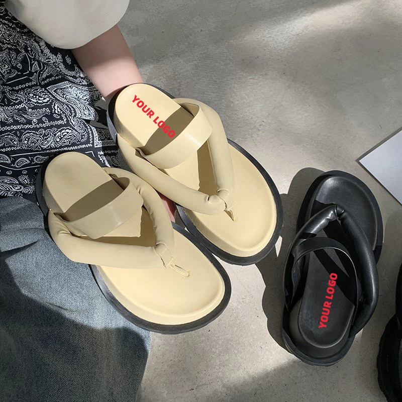 Woman's slippers flip flops Thick bottom Bubble noodles leather upper slipper design Custom summer beach women platform slipper, Black,beige
Woman's slippers flip flops Thick bottom Bubble noodles leather upper slipper design Custom summer beach women platform slipper, Black,beige