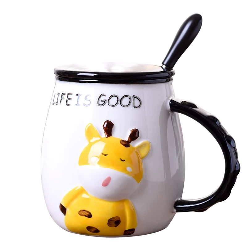 Cute cartoon relief hand painted deer ceramic cup with spoon water cup cute Coffee Mug cartoon gift office Cup breakfast
Cute cartoon relief hand painted deer ceramic cup with spoon water cup cute Coffee Mug cartoon gift office Cup breakfast