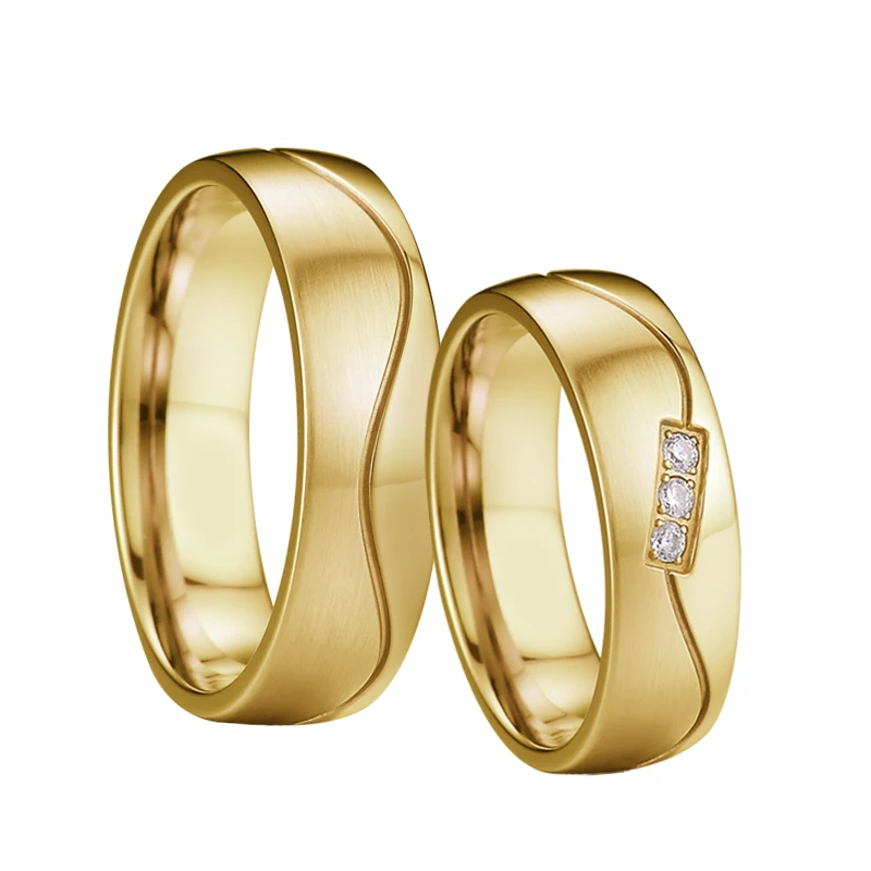 factory wholesale 2021 custom stainless steel ring gold plated golden wedding rings for men and women couples, As the photo
factory wholesale 2021 custom stainless steel ring gold plated golden wedding rings for men and women couples, As the photo
