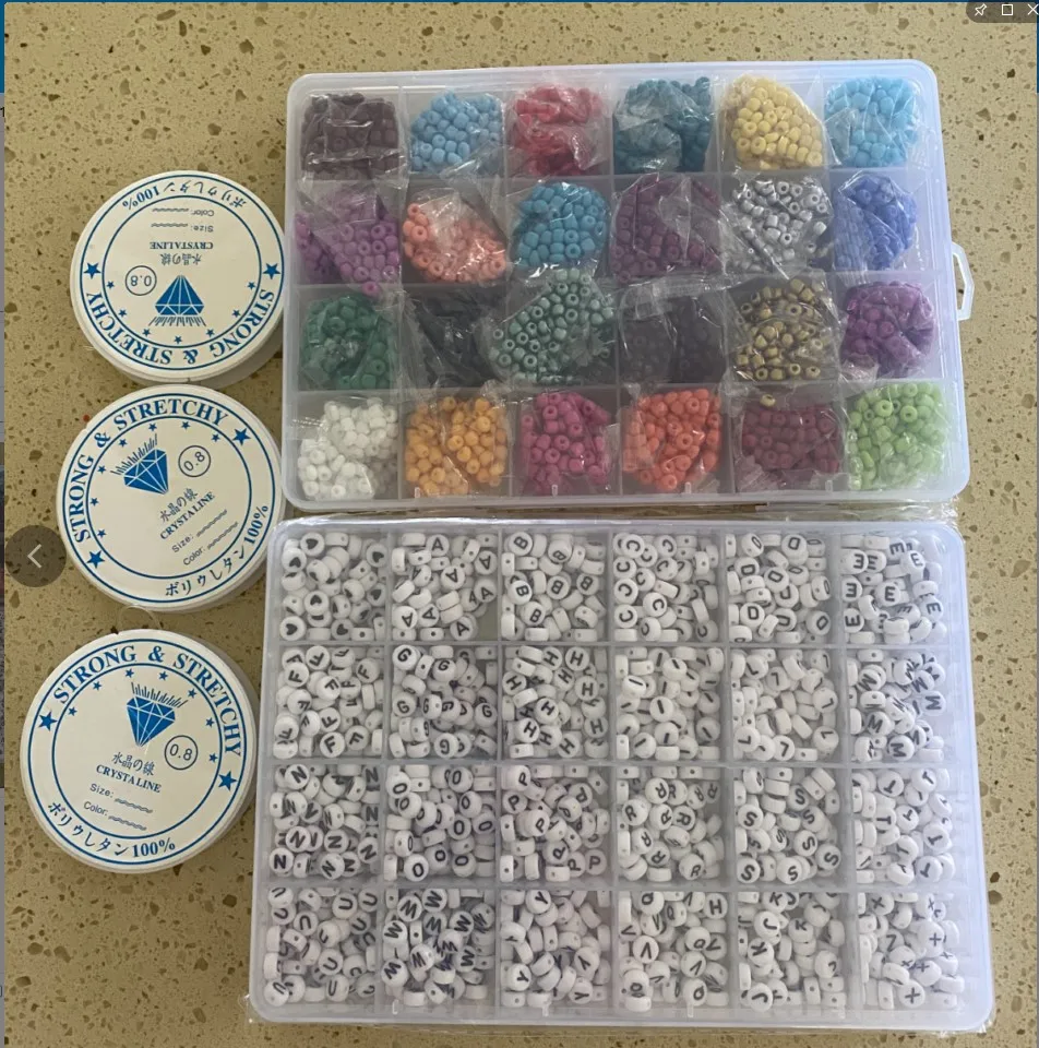 Beads for Bracelets 4mm Small Pony Beads with 1200 Pcs Alphabet Letter Beads for Jewelry Bracelets Making, As pic
Beads for Bracelets 4mm Small Pony Beads with 1200 Pcs Alphabet Letter Beads for Jewelry Bracelets Making, As pic