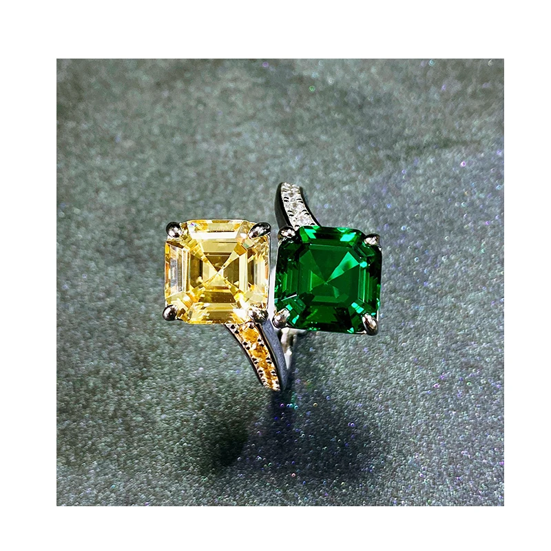 2021 Trendy Style Square Asscher Cut Yellow And Emerald Green 5A Zirconia 925 Silver Ring
2021 Trendy Style Square Asscher Cut Yellow And Emerald Green 5A Zirconia 925 Silver Ring