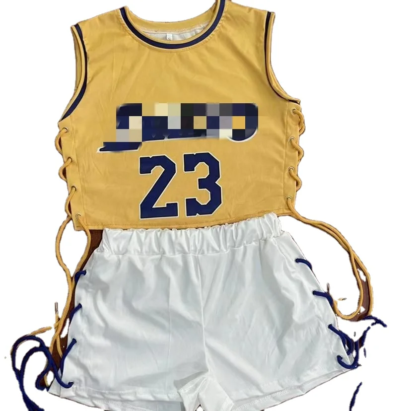 Wholesale Plus Size Summer Sleeveless Biker basketball Shorts Sets for women two piece set clothing crop top, Customized colors
Wholesale Plus Size Summer Sleeveless Biker basketball Shorts Sets for women two piece set clothing crop top, Customized colors