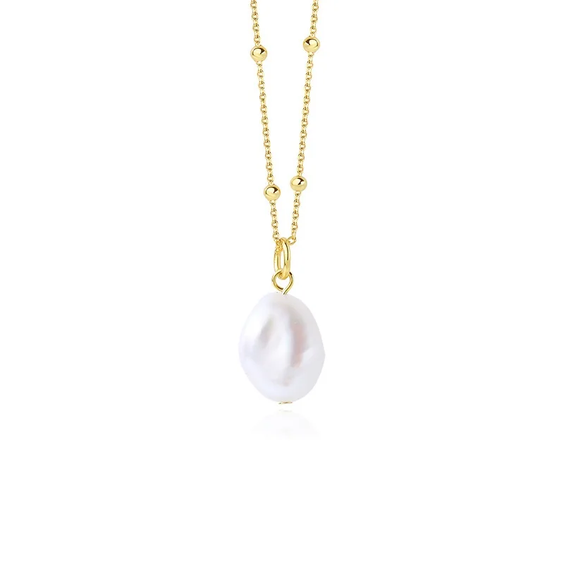 HIH Stainless Steel 18K Gold Plated Cross Beads Chain Handmade Baroque Fresh Water Pearl Charm Necklace
HIH Stainless Steel 18K Gold Plated Cross Beads Chain Handmade Baroque Fresh Water Pearl Charm Necklace