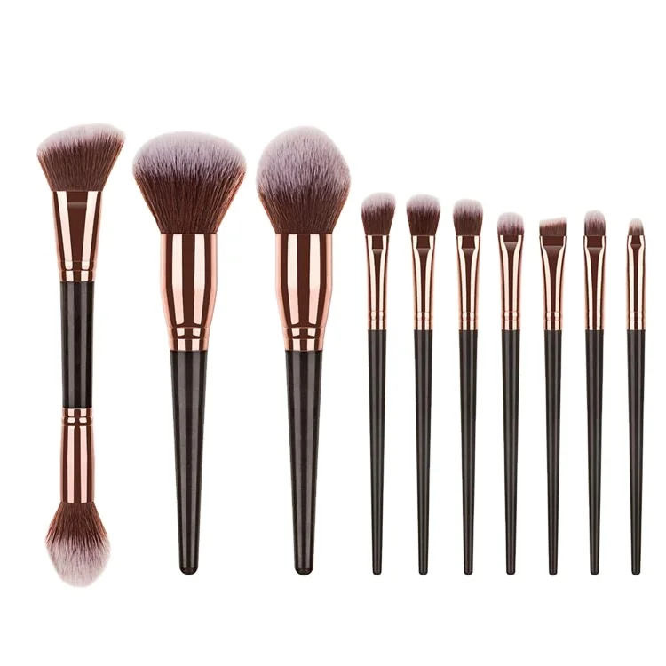10PCS black handle luxury makeup brushes facial maccosmetics docolor brochas brush makeup custom logo Champagne makeup brush set, Customized
10PCS black handle luxury makeup brushes facial maccosmetics docolor brochas brush makeup custom logo Champagne makeup brush set, Customized