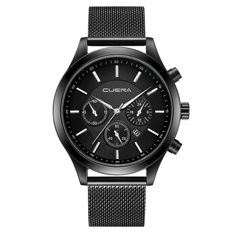 CUENA- 821 New Brand Alloy Mesh Band Man's Quartz Watches Ultrathin Business Leisure Men's Wristwatch With Foreign Hot Sale
CUENA- 821 New Brand Alloy Mesh Band Man's Quartz Watches Ultrathin Business Leisure Men's Wristwatch With Foreign Hot Sale
