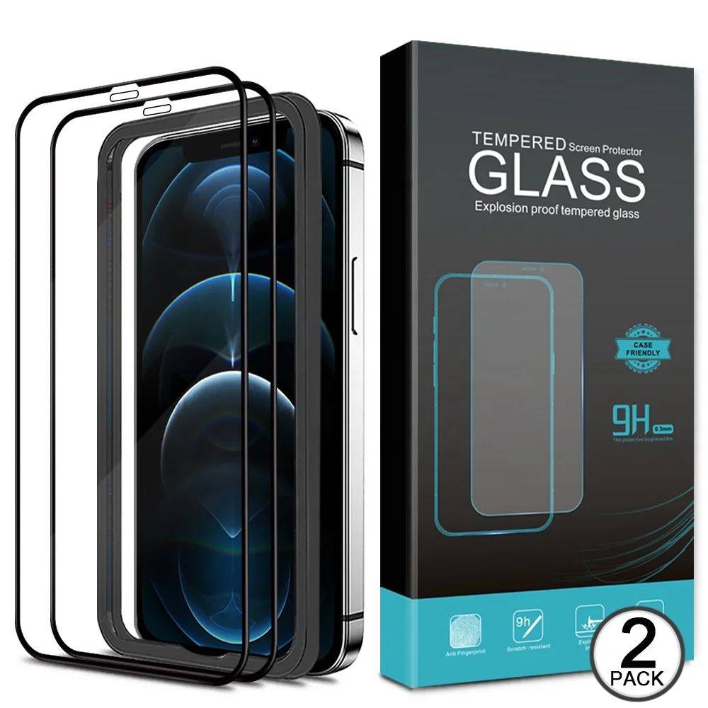 9H Tempered Glass Protector For iPhone 12 11 X XR XS Pro Max Screen Protector Tempered Glass Full Coverage 2 Pack Anti-scratch
9H Tempered Glass Protector For iPhone 12 11 X XR XS Pro Max Screen Protector Tempered Glass Full Coverage 2 Pack Anti-scratch