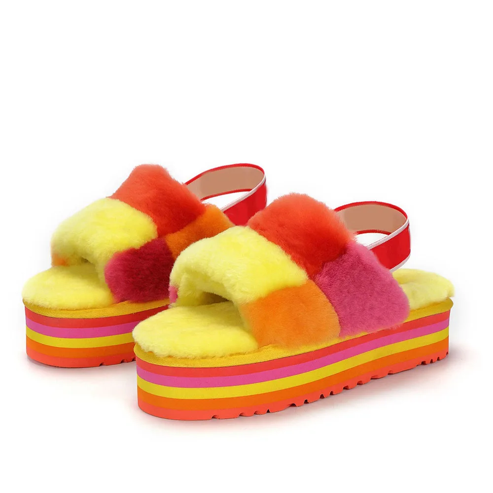 Factory direct wholesale real wool fur slippers plush winter ugh sandals for women
Factory direct wholesale real wool fur slippers plush winter ugh sandals for women