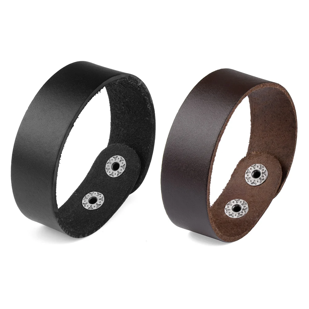 Wholesale Brown Black Color Adjustable Simple Snap Environmental Alloy Button Leather Cuff Bracelet, Black,brown color
Wholesale Brown Black Color Adjustable Simple Snap Environmental Alloy Button Leather Cuff Bracelet, Black,brown color