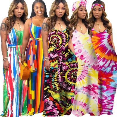 Bodycon Sexy Tie Dye Max Dress Women Spaghetti Strap Dresses Summer Fashion Streetwear Neon Slim Skinny Sleeveless Dresses
Bodycon Sexy Tie Dye Max Dress Women Spaghetti Strap Dresses Summer Fashion Streetwear Neon Slim Skinny Sleeveless Dresses