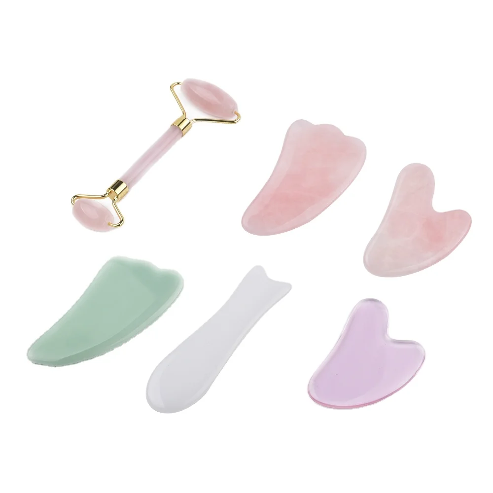jade roller gua sha set gua sha rose quartz for Face Body Massager gua sha massage, Nature color
jade roller gua sha set gua sha rose quartz for Face Body Massager gua sha massage, Nature color