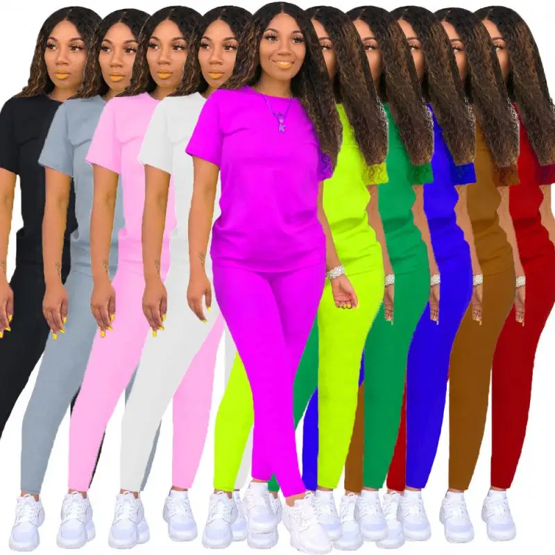 2021 womens suits pants summer women sets two pieces pants suits matching set tshirts short sleeve pants outfits clothes
2021 womens suits pants summer women sets two pieces pants suits matching set tshirts short sleeve pants outfits clothes