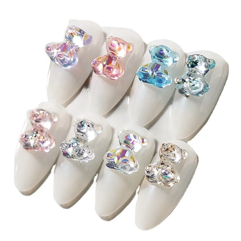 12 Colors Glitter Nail Bear Bright Color Cabochon Resin Candy Kawaii Resin Gummy bear Nail Art Charms
12 Colors Glitter Nail Bear Bright Color Cabochon Resin Candy Kawaii Resin Gummy bear Nail Art Charms