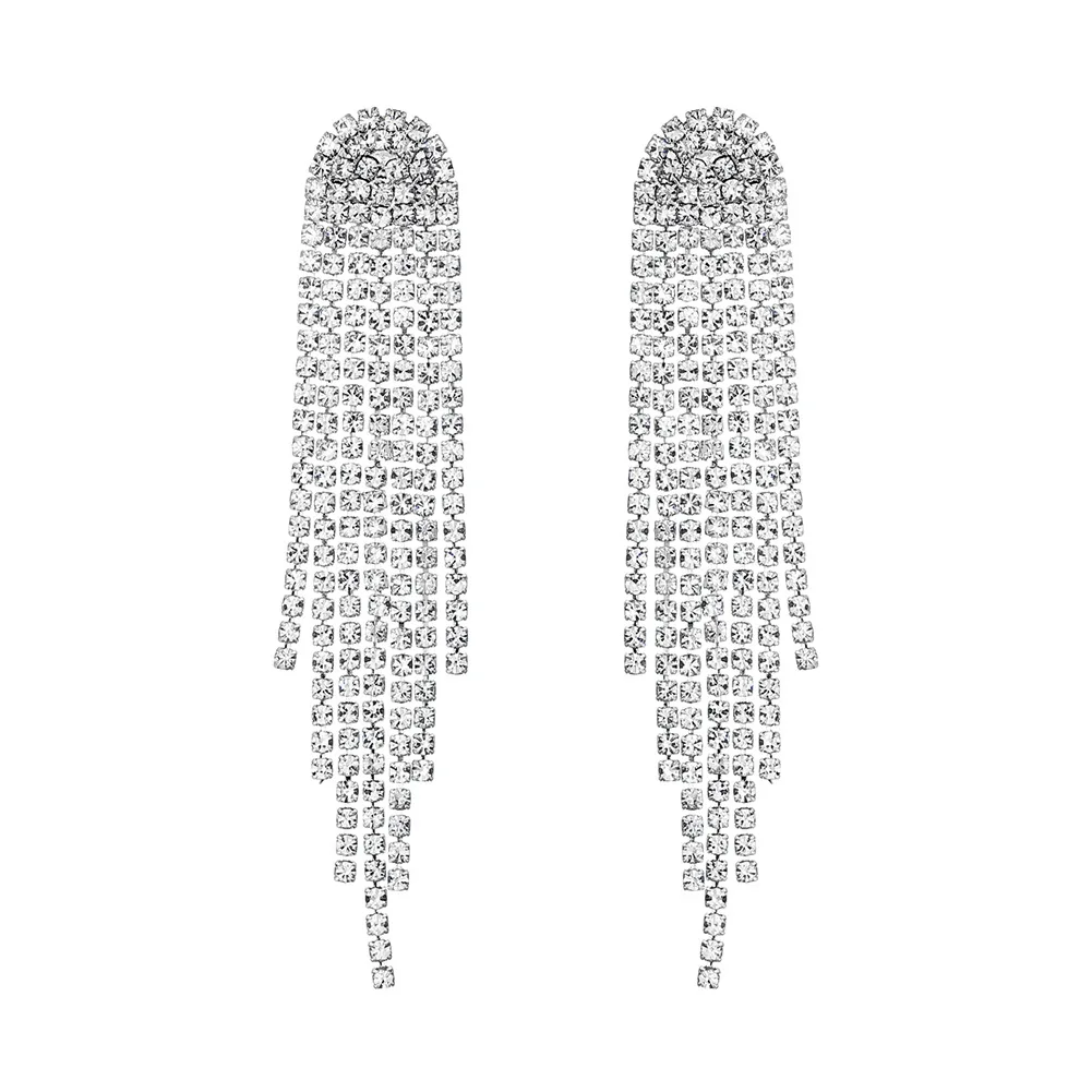 2021 New Trendy Fashion Tassel Stud Crystal Design Wedding Bridal Earrings Bridal Wedding
2021 New Trendy Fashion Tassel Stud Crystal Design Wedding Bridal Earrings Bridal Wedding