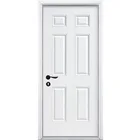 Graphic design 4 panel Solid wood door design white primed HDF moulded door from China Suppliers