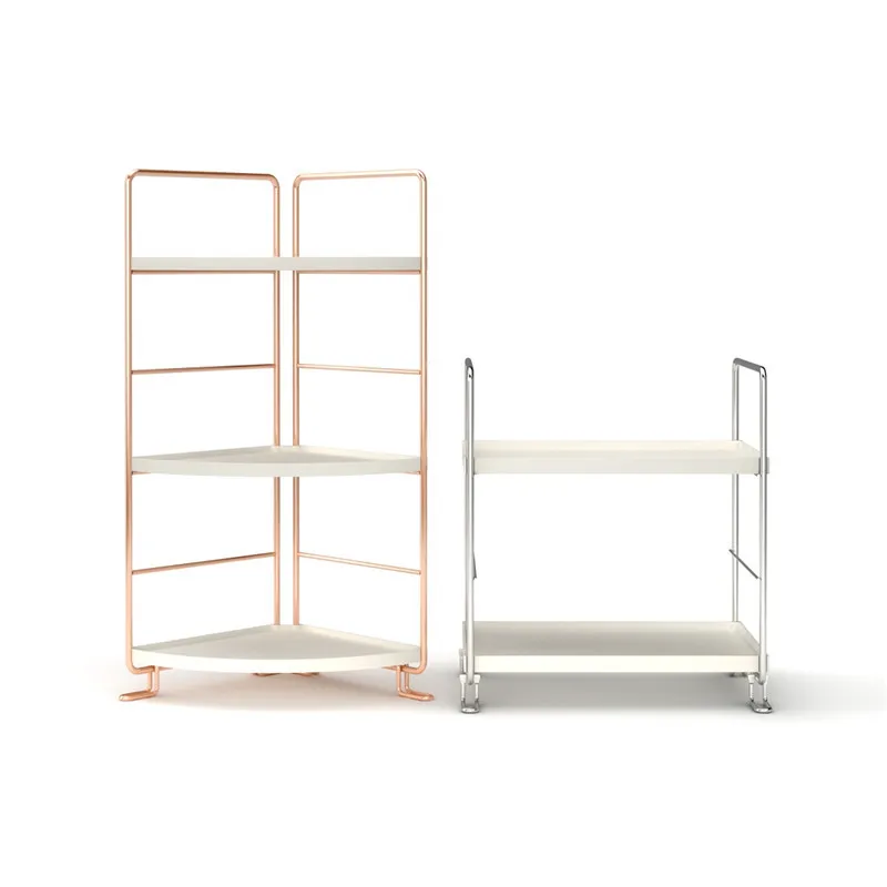 2-Tier Corner Storage Shelf Stackable Organizer for Cosmetics,Bathroom Countertop,Kitchen Standing Shelf 
2-Tier Corner Storage Shelf Stackable Organizer for Cosmetics,Bathroom Countertop,Kitchen Standing Shelf
