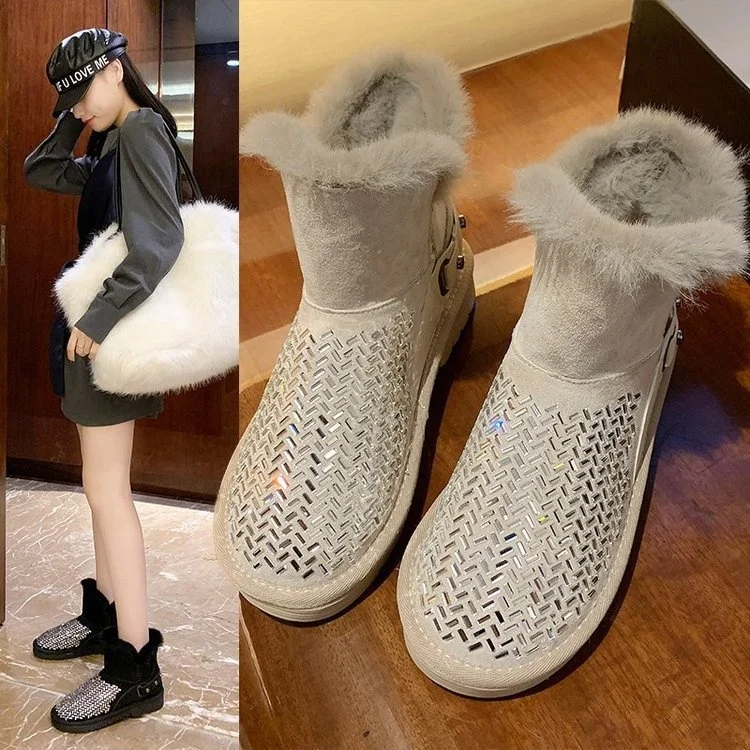 Women Casual Rhinestone Shoes New Arrivals 2020 Winter Ladies Plush Boots Slides Footwear Fashion Faux Fur Platform Fluffy Boots
Women Casual Rhinestone Shoes New Arrivals 2020 Winter Ladies Plush Boots Slides Footwear Fashion Faux Fur Platform Fluffy Boots