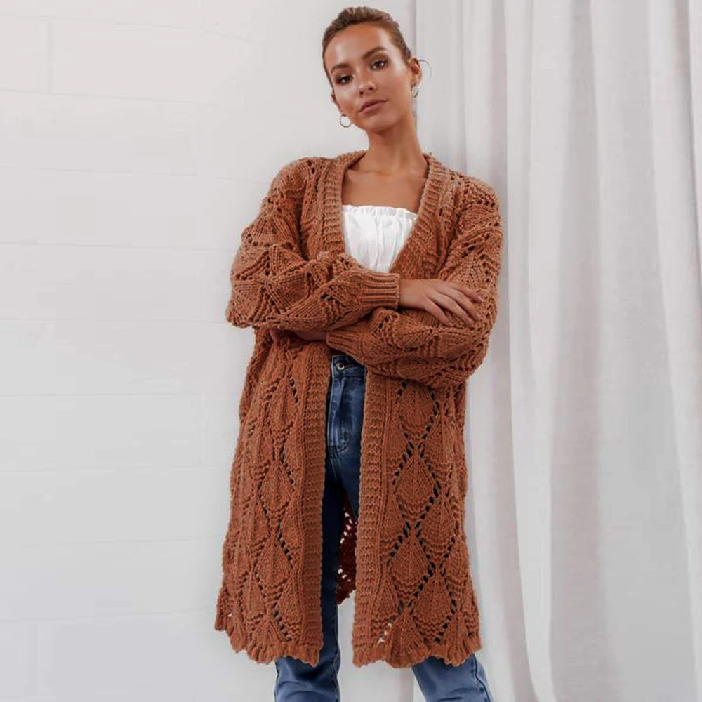wholesale autumn women twist crochet knitted sweater cardigan hollow out long full sleeve Christmas sweater jacket
wholesale autumn women twist crochet knitted sweater cardigan hollow out long full sleeve Christmas sweater jacket