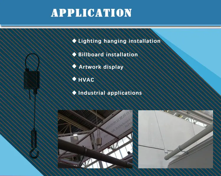 20*20MM 1.2-1.5MM Cable Looping Gripper with 900N Break Load for Lighting Hanging System