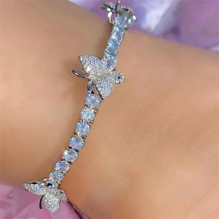 New Arrival Gold Plated Adjustable Anklet Tennis Chain Butterfly Anklet Diamond, Picture
New Arrival Gold Plated Adjustable Anklet Tennis Chain Butterfly Anklet Diamond, Picture
