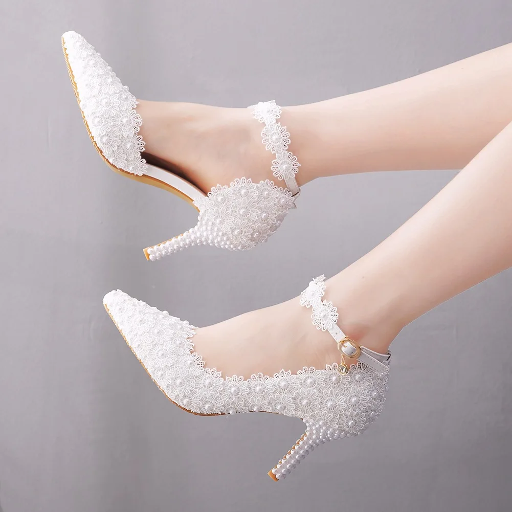 New design thin high heels for ladies fashion luxury wedding heels with pearl Europe and America style women shoes heel ladies, White
New design thin high heels for ladies fashion luxury wedding heels with pearl Europe and America style women shoes heel ladies, White