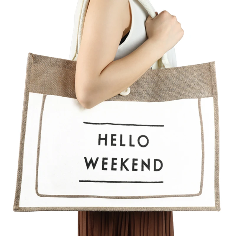 High Quality Women Linen Luxury Tote Large Capacity Female Casual Shoulder Bag Lady Daily Handbag Fresh Beach Shopping Bag, White
High Quality Women Linen Luxury Tote Large Capacity Female Casual Shoulder Bag Lady Daily Handbag Fresh Beach Shopping Bag, White