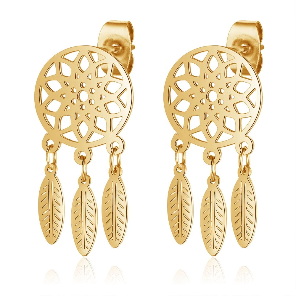 high quality stainless steel earrings for women Dream Catcher Boho Stud Earrings shenzhen Dropshipping Bohemian Jewelry AAAAA, As picture shows
high quality stainless steel earrings for women Dream Catcher Boho Stud Earrings shenzhen Dropshipping Bohemian Jewelry AAAAA, As picture shows