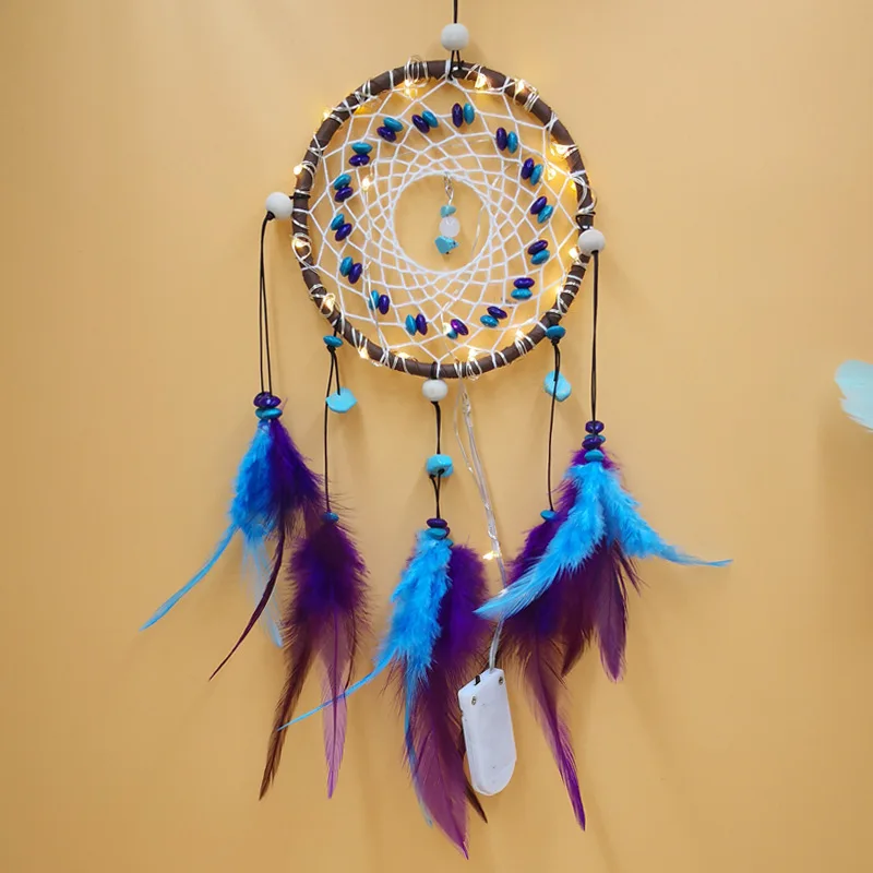 Indian hand made feather decorative dream catcher for gifts children home decoration new year's presents
Indian hand made feather decorative dream catcher for gifts children home decoration new year's presents