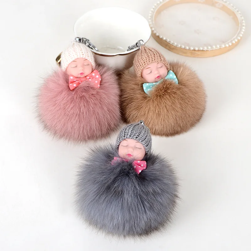 2020 Cute Doll Keychain Fox Furry Ball Sleeping Baby Pendant Sleeping Cute Doll Bag Pendant Fox Fur Key Chain
2020 Cute Doll Keychain Fox Furry Ball Sleeping Baby Pendant Sleeping Cute Doll Bag Pendant Fox Fur Key Chain