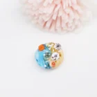 New designs murano glass beads ocean scenery and 3D pattern on surface