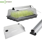 plastic seedling germination tray indoor garden system floating hydroponics barley growing trays