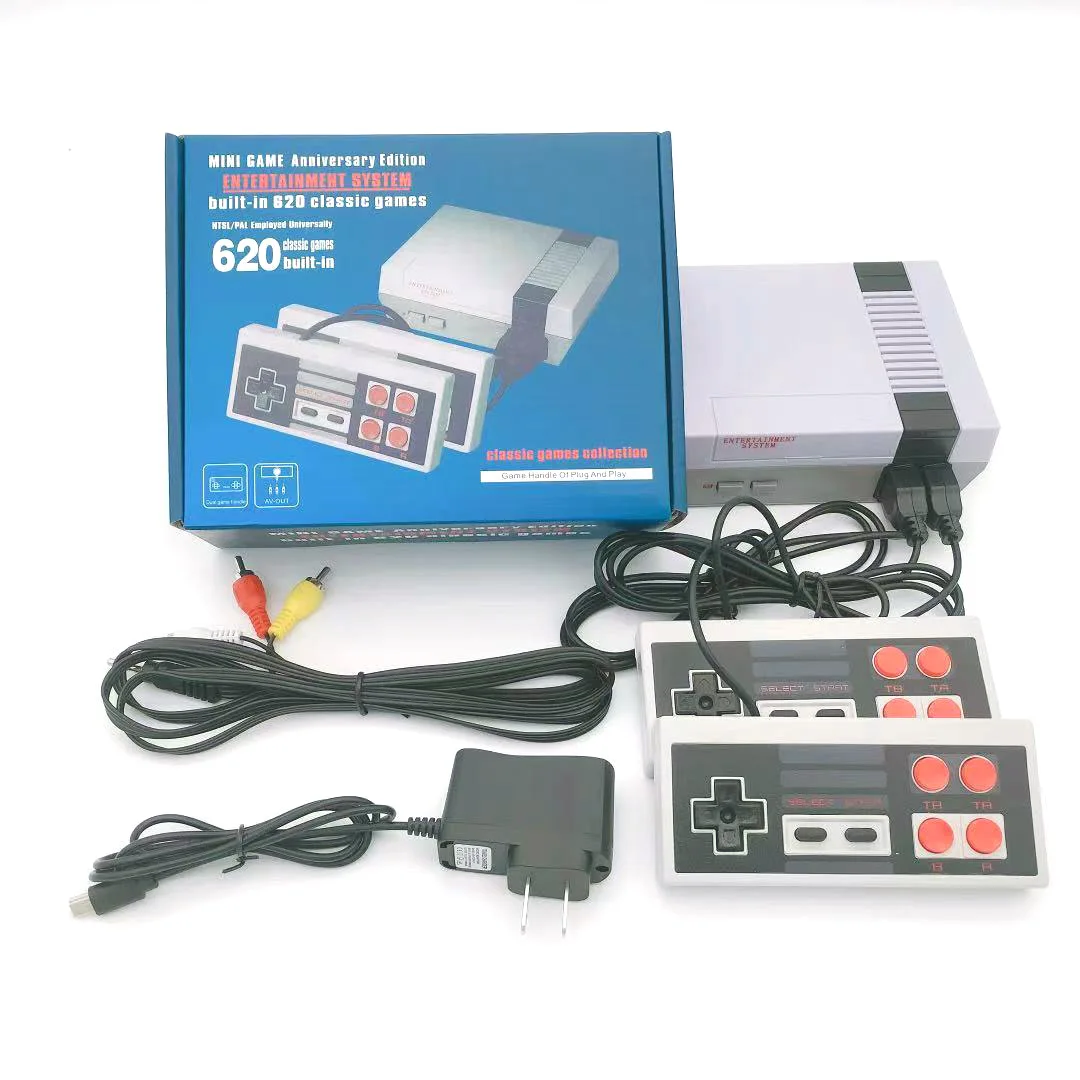Best Holiday Gift Mini Retro classic TV AV Output 8-bit built-in 620 home entertainment video game console supplier, Grey
Best Holiday Gift Mini Retro classic TV AV Output 8-bit built-in 620 home entertainment video game console supplier, Grey