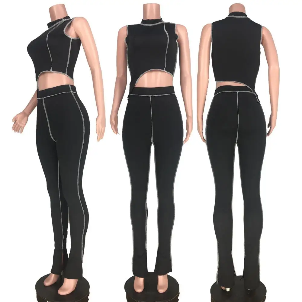 2020 Fashion Ladies 2 Pcs Irregular Outfits Stripe Sexy Tight Clothing Summer Women Two Piece Set, Picture
2020 Fashion Ladies 2 Pcs Irregular Outfits Stripe Sexy Tight Clothing Summer Women Two Piece Set, Picture